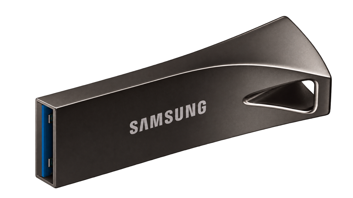 Samsung BAR Plus 128GB USB-A drive in Titan Gray — Prepper’s Resource offline preparedness kit